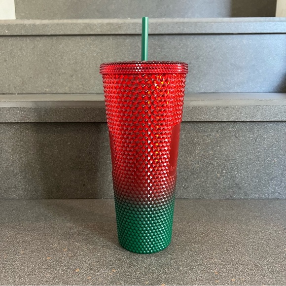 Mickey Mouse Christmas Starbucks Red Green Ombre Tumbler Walt Disney World, NWT - Picture 8 of 14